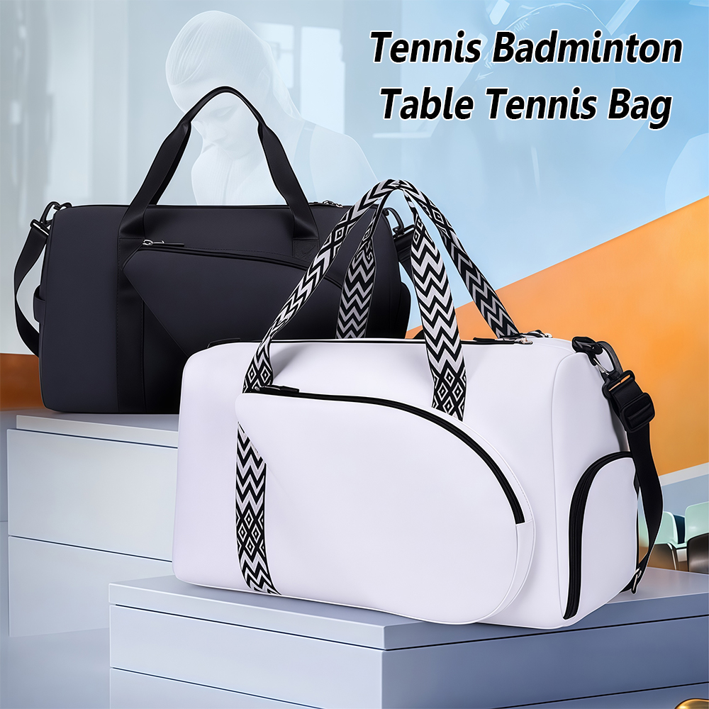 Badminton Vector - Tennis Badminton Table Tennis Gym Bag