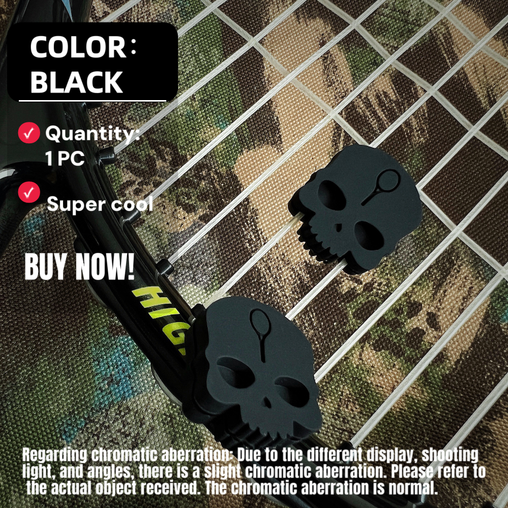 Super cool skull tennis racket - Racket Vibration Dampener ulasan dan harga