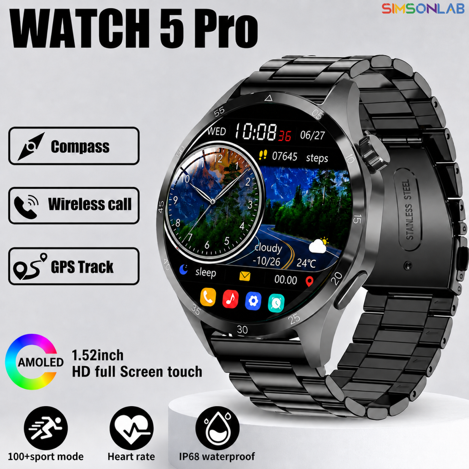 2026 New Smart Watch Men AMOLE - Badminton Calendar ulasan dan harga