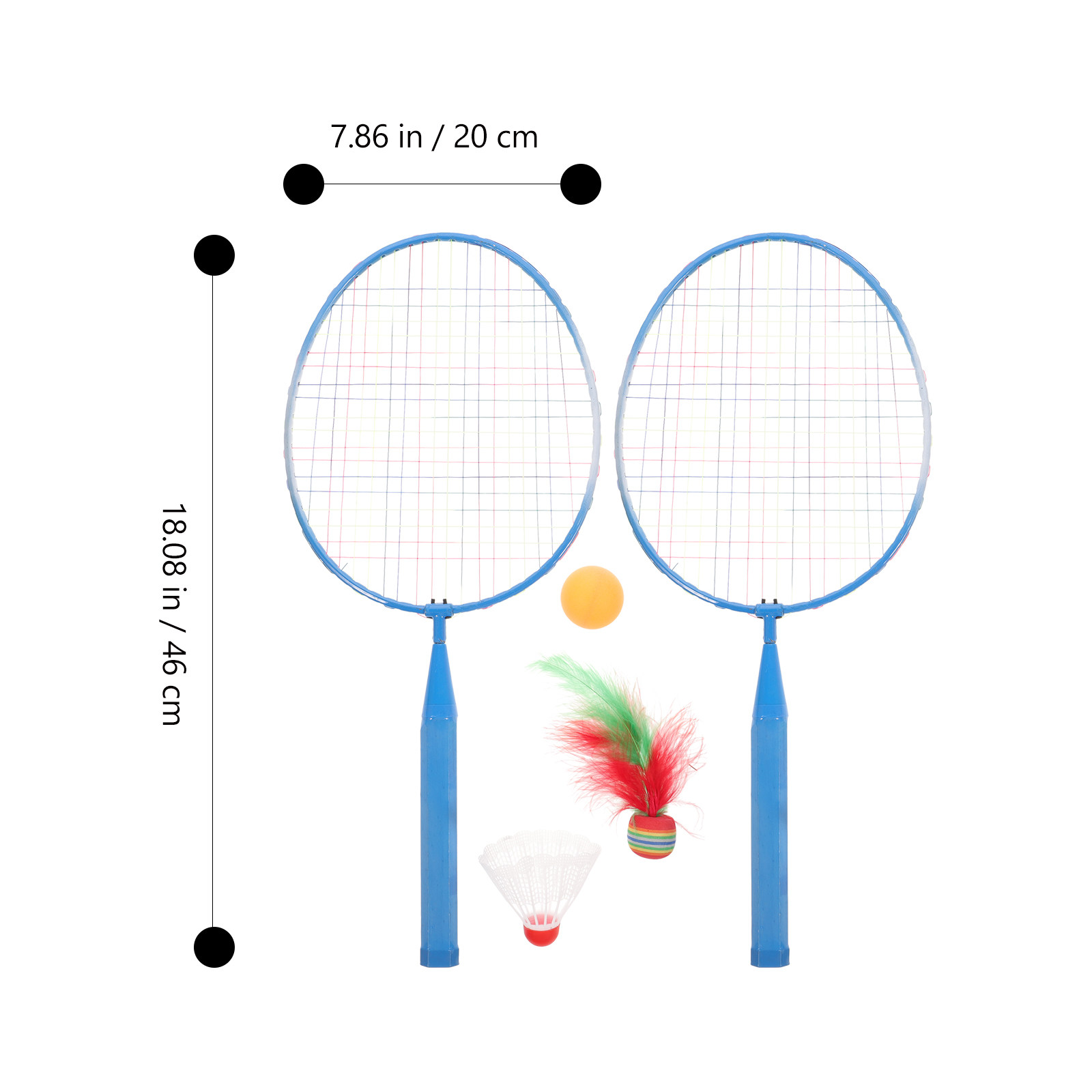 Badminton Tennis Racket and Ba - Badminton Kids ulasan dan harga