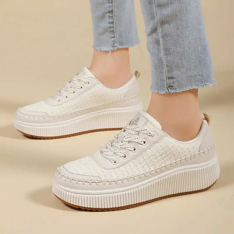 Brown Shoes Woman Flats Autumn - Badminton Vietnam ulasan dan harga
