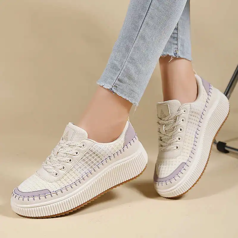 Brown Shoes Woman Flats Autumn - Badminton Vietnam ulasan dan harga