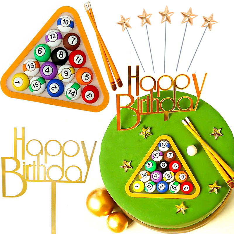 Billiard Ball Cake Decoration  - Badminton Kids ulasan dan harga
