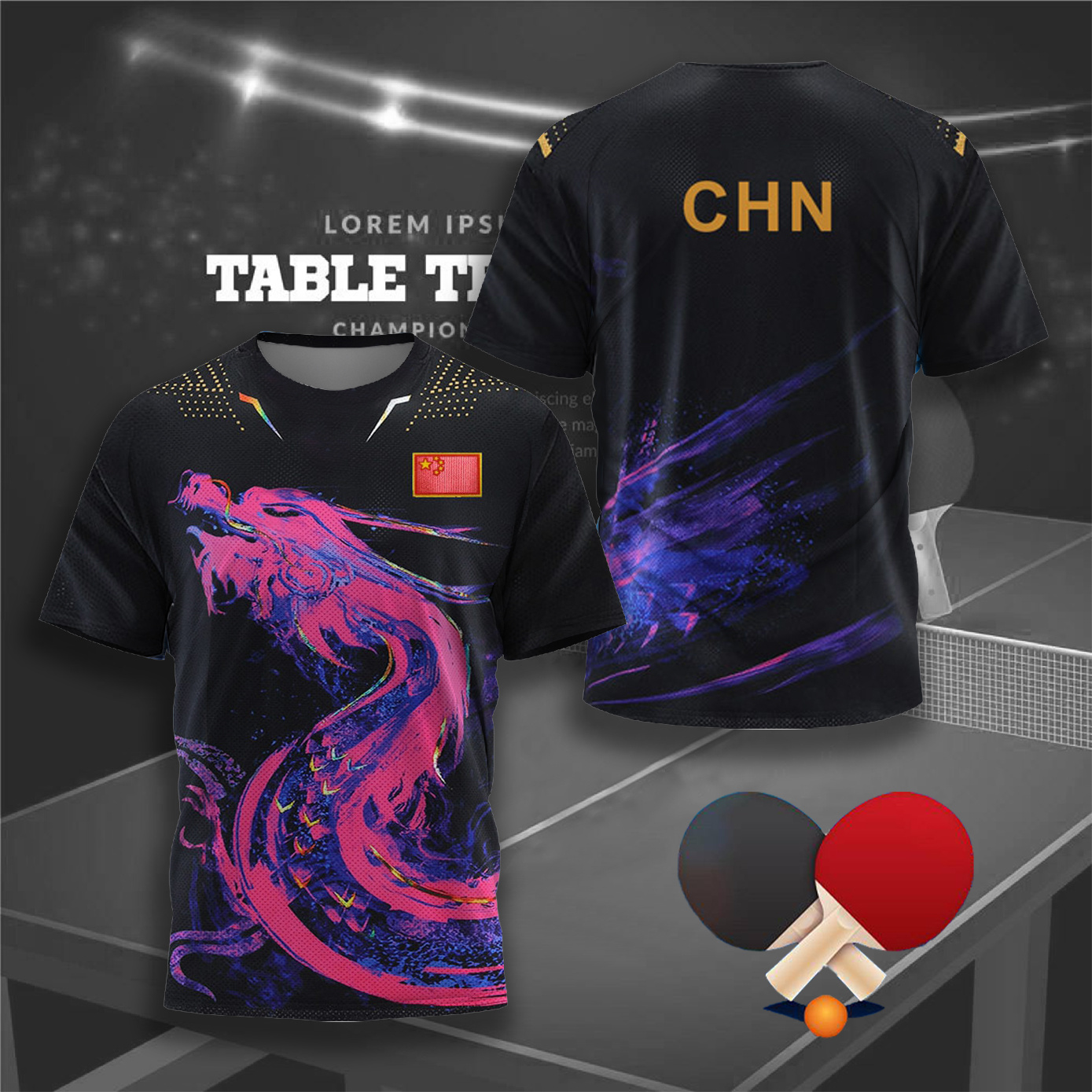 CHINA Dragon Table Tennis Grap - Badminton China ulasan dan harga