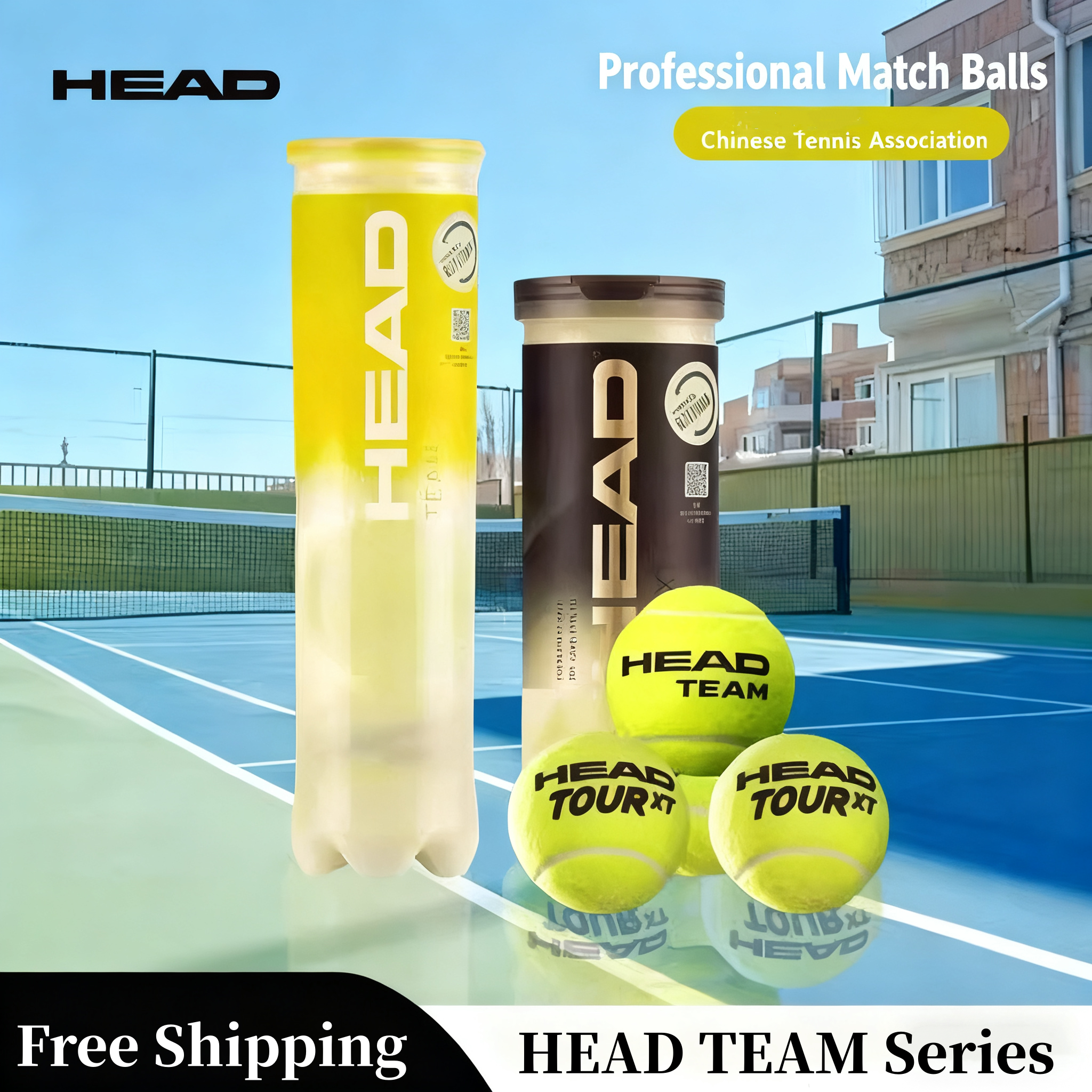 HEAD Tennis Ball TEAM TOUR XT  - Badminton Yonex Nanoflare ulasan dan harga